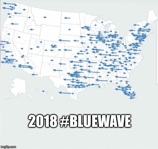 2018 #BLUEWAVE | image tagged in blue wave | made w/ Imgflip meme maker