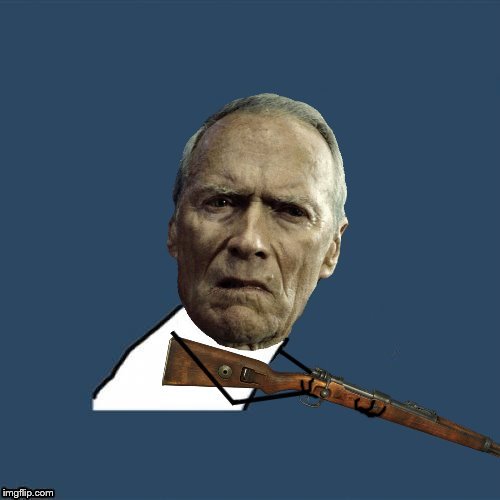 y u no Clint Rifle Blank Meme Template