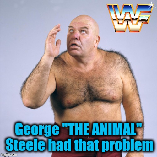 George "THE ANIMAL" Steele had that problem | made w/ Imgflip meme maker