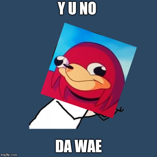 Y U No Meme | Y U NO; DA WAE | image tagged in memes,y u no | made w/ Imgflip meme maker