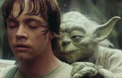 Yoda humping Luke Blank Meme Template