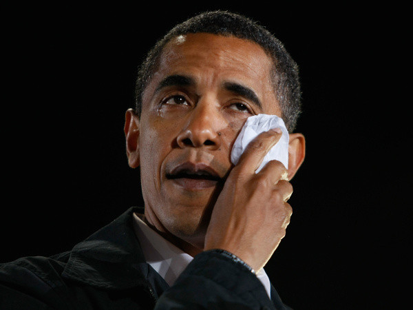 High Quality Obama tears Blank Meme Template