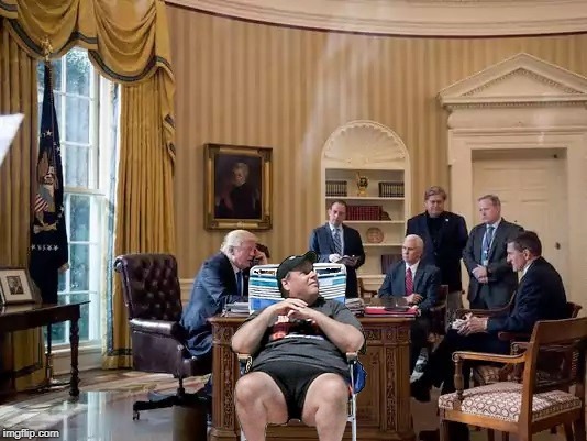 AG Casual | image tagged in shoop made real,closed beach christie,oval office | made w/ Imgflip meme maker