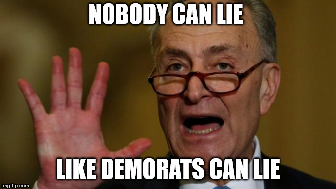 Chuck Schumer | NOBODY CAN LIE LIKE DEMORATS CAN LIE | image tagged in chuck schumer | made w/ Imgflip meme maker