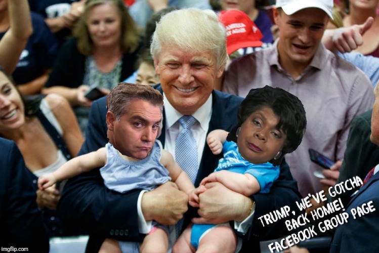 Trumps Kid's  | image tagged in donald trump,white house press pass,cnn fake news,caravan,reporter april ryan,crybaby jim acosta | made w/ Imgflip meme maker