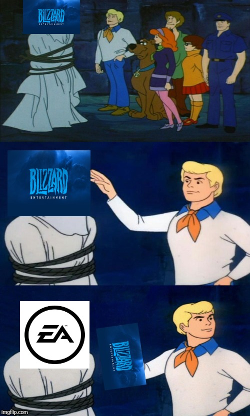 Blizzard has gone full EA | image tagged in blizzard entertainment,electronic arts,diablo | made w/ Imgflip meme maker