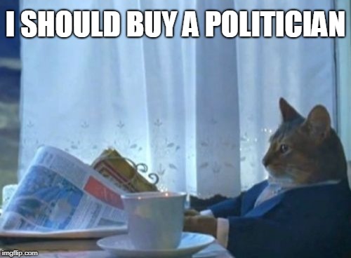 I Should Buy a Politician | I SHOULD BUY A POLITICIAN | image tagged in memes,i should buy a boat cat | made w/ Imgflip meme maker