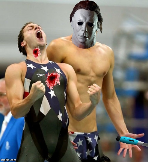 Ecstatic Michael Phelps  | image tagged in ecstatic michael phelps | made w/ Imgflip meme maker