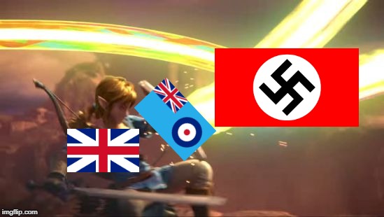 British Defense | image tagged in link defense world of light,british,germany,german | made w/ Imgflip meme maker