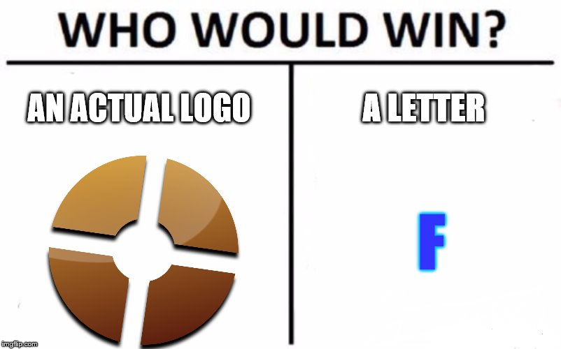 Who Would Win? Meme | AN ACTUAL LOGO A LETTER F | image tagged in memes,who would win | made w/ Imgflip meme maker