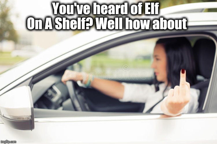 NOT MUCH OF A HINT, BUT: the preposition is "with", not "on" | You've heard of Elf On A Shelf? Well how about | image tagged in fun | made w/ Imgflip meme maker