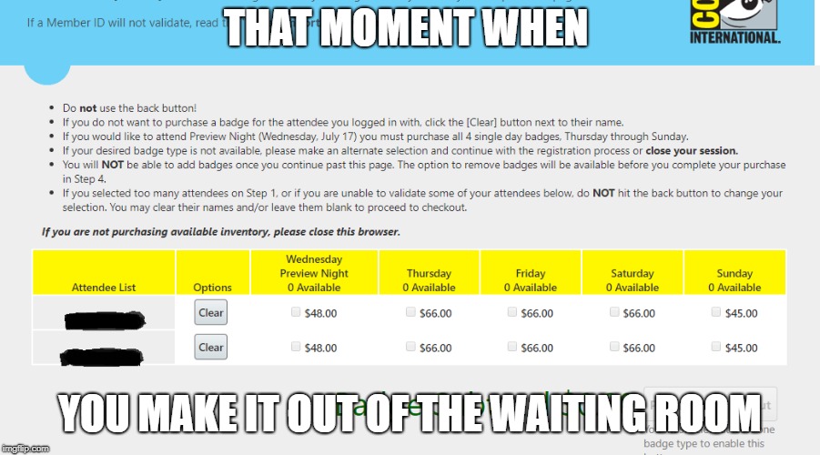 THAT MOMENT WHEN; YOU MAKE IT OUT OF THE WAITING ROOM | image tagged in life sucks | made w/ Imgflip meme maker