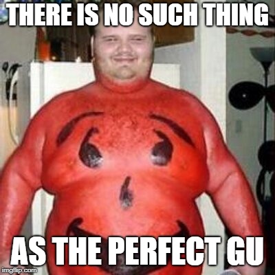THERE IS NO SUCH THING; AS THE PERFECT GU | image tagged in perfect,kool aid,fat | made w/ Imgflip meme maker
