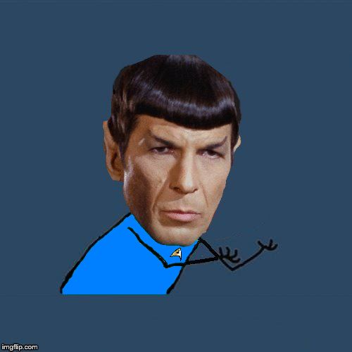 Y U No Spock Blank Meme Template