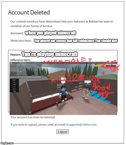 Peasant gets killed by roblox (1939) (colorized) | when you played minecraft; You played our enemy that kill robloxians! You should die! You're playing minecraft | image tagged in banned from roblox,peasant,world war 2,1939,roblox,minecraft | made w/ Imgflip meme maker