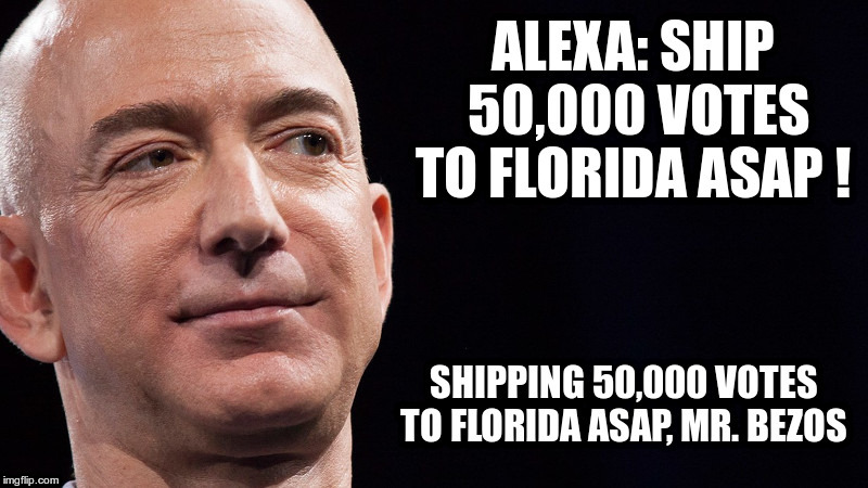 Electronic Voting | image tagged in florida,still cant count votes,jeff bezos,washington post,fake news,vote early and vote often | made w/ Imgflip meme maker