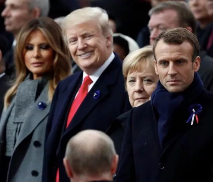 Trump looking at Putin Blank Meme Template