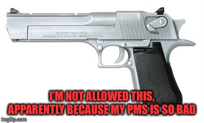I’M NOT ALLOWED THIS, APPARENTLY BECAUSE MY PMS IS SO BAD | made w/ Imgflip meme maker