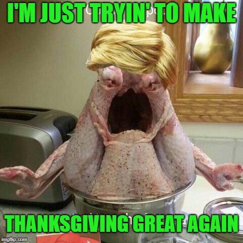 I'M JUST TRYIN' TO MAKE THANKSGIVING GREAT AGAIN | made w/ Imgflip meme maker