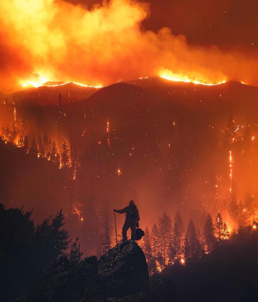 California wildfire Blank Meme Template