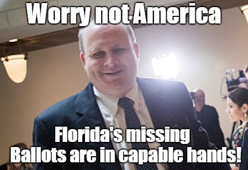 Marc Elias is on the scene | Worry not America; Florida's missing  Ballots are in capable hands! | image tagged in mark elias,vote fixer | made w/ Imgflip meme maker