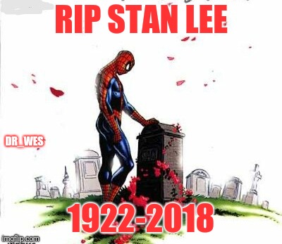 Stan Lee | RIP STAN LEE; DR_WES; 1922-2018 | image tagged in stan lee marvel stanlee | made w/ Imgflip meme maker