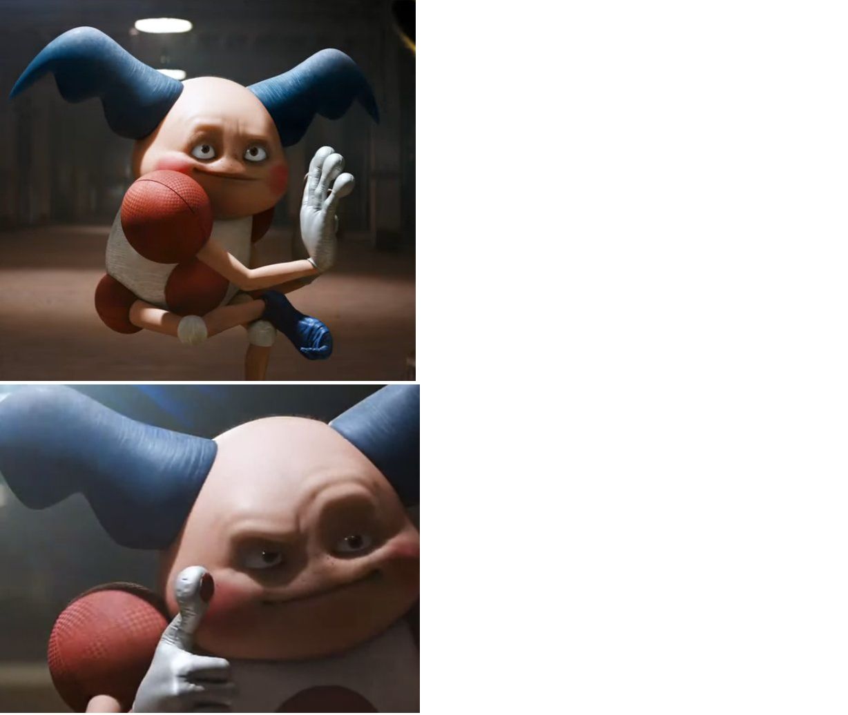 High Quality Mr Mime This Not That Blank Meme Template