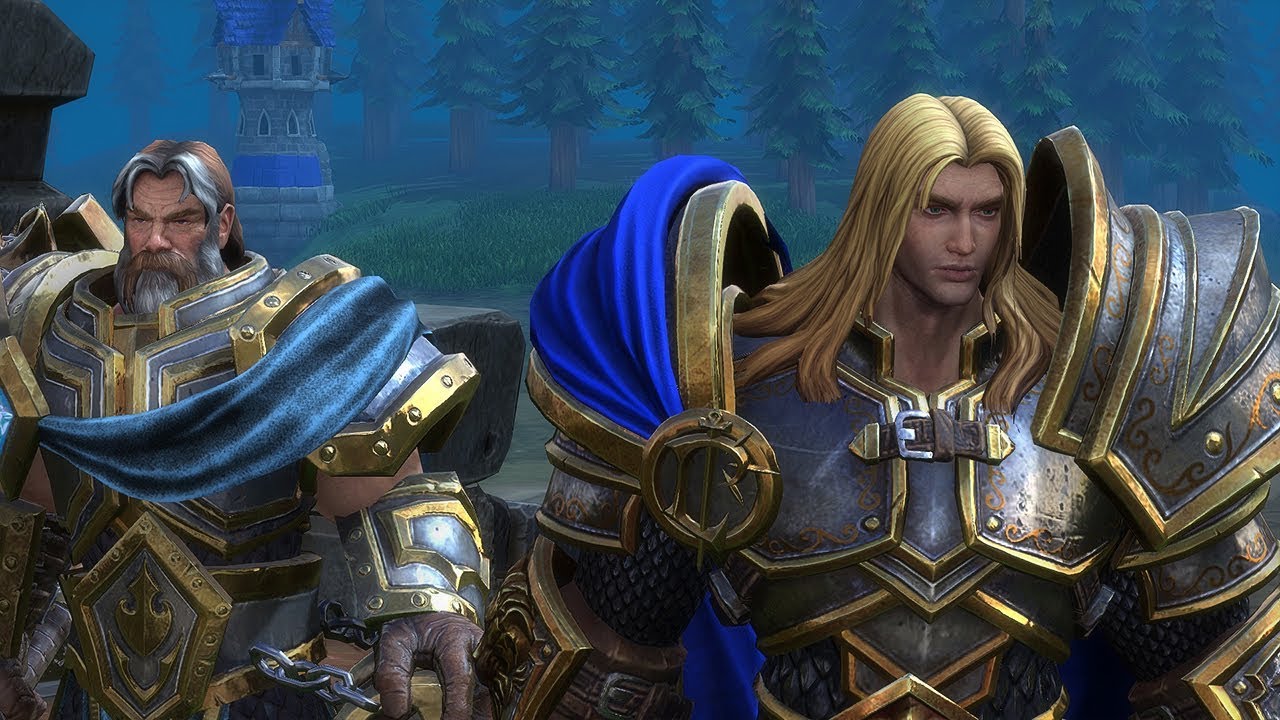 Warcraft III Arthas Uther Blank Meme Template