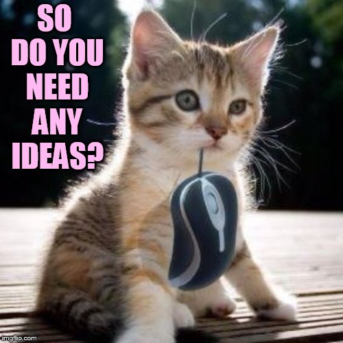 SO DO YOU NEED ANY IDEAS? | made w/ Imgflip meme maker