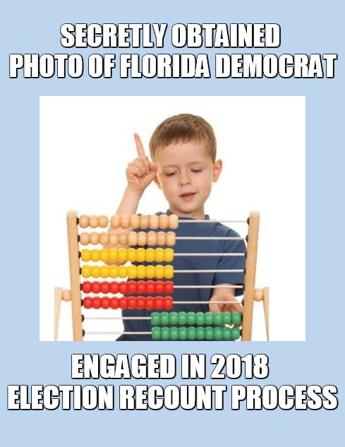 2018 recount | SECRETLY OBTAINED PHOTO OF FLORIDA DEMOCRAT; ENGAGED IN 2018 ELECTION RECOUNT PROCESS | image tagged in election 2018 | made w/ Imgflip meme maker