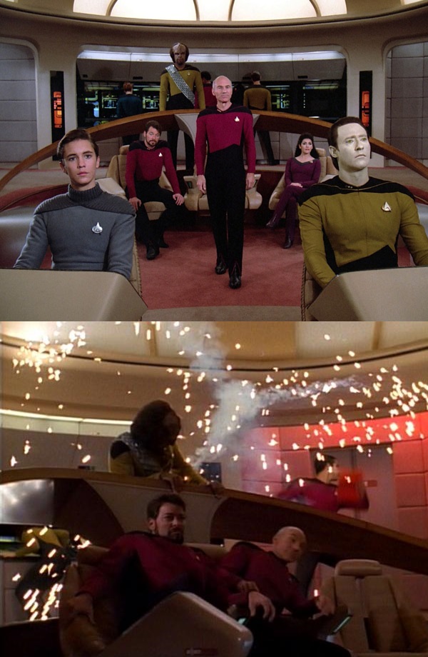 High Quality star trek before and after Blank Meme Template