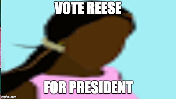 VOTE REESE; FOR PRESIDENT | image tagged in memes | made w/ Imgflip meme maker