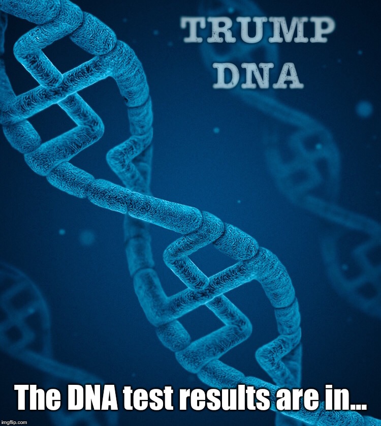 Trump DNA test results  | The DNA test results are in... | image tagged in trump,nazi,dna | made w/ Imgflip meme maker