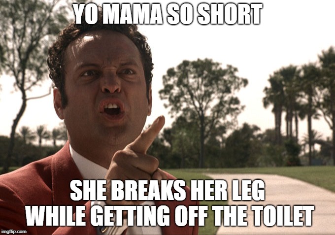 Yo mama | YO MAMA SO SHORT SHE BREAKS HER LEG WHILE GETTING OFF THE TOILET | image tagged in yo mama | made w/ Imgflip meme maker