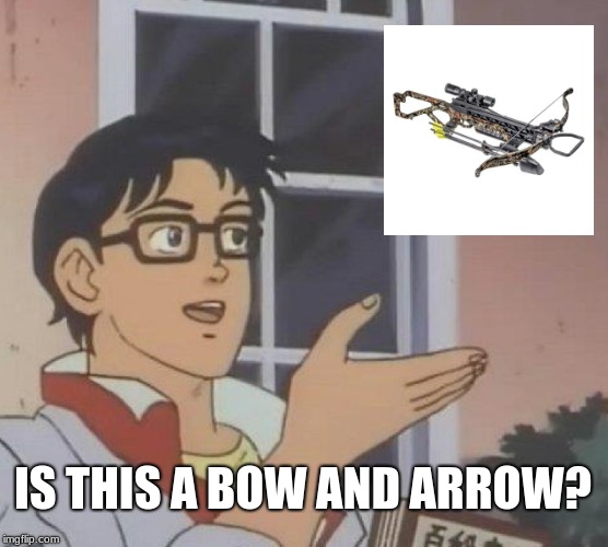 Is This A Pigeon Meme | IS THIS A BOW AND ARROW? | image tagged in memes,is this a pigeon | made w/ Imgflip meme maker