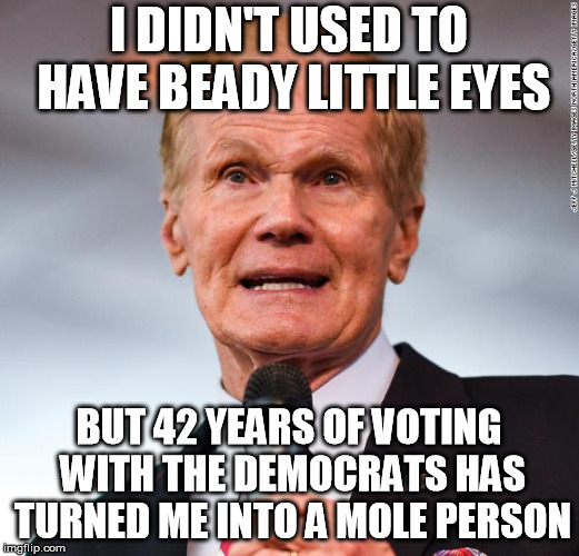 I DIDN'T USED TO HAVE BEADY LITTLE EYES; BUT 42 YEARS OF VOTING WITH THE DEMOCRATS HAS TURNED ME INTO A MOLE PERSON | image tagged in politics,crying democrats | made w/ Imgflip meme maker