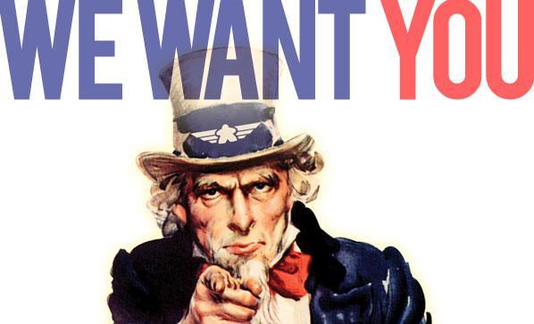 We Want You Poster