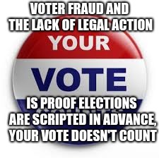 America's midterm, our last election.  | VOTER FRAUD AND THE LACK OF LEGAL ACTION; IS PROOF ELECTIONS ARE SCRIPTED IN ADVANCE, YOUR VOTE DOESN'T COUNT | image tagged in vote,voter fraud,elections sham,why vote,stop the lies | made w/ Imgflip meme maker