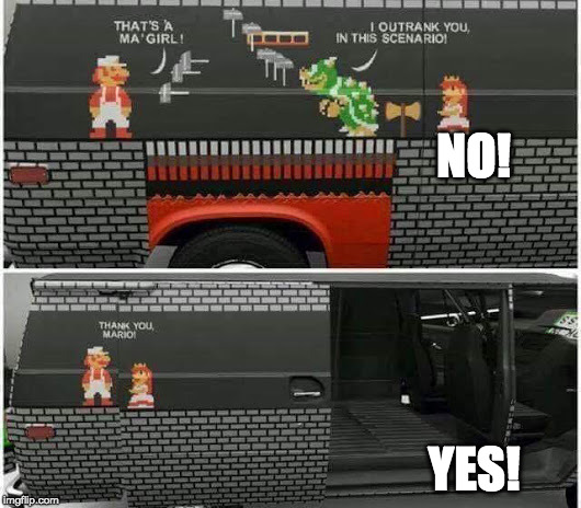 Gaming Geniuses | NO! YES! | image tagged in memes,gaming,mario,funny | made w/ Imgflip meme maker