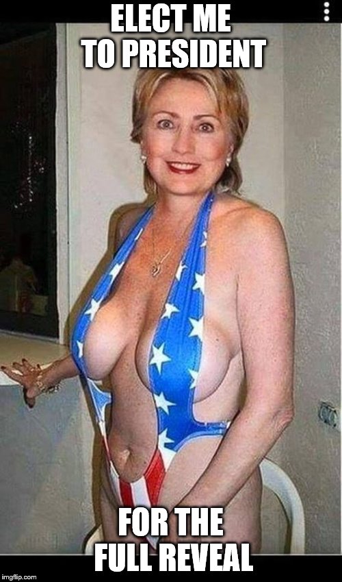 hillary b.suit | ELECT ME TO PRESIDENT FOR THE FULL REVEAL | image tagged in hillary bsuit | made w/ Imgflip meme maker