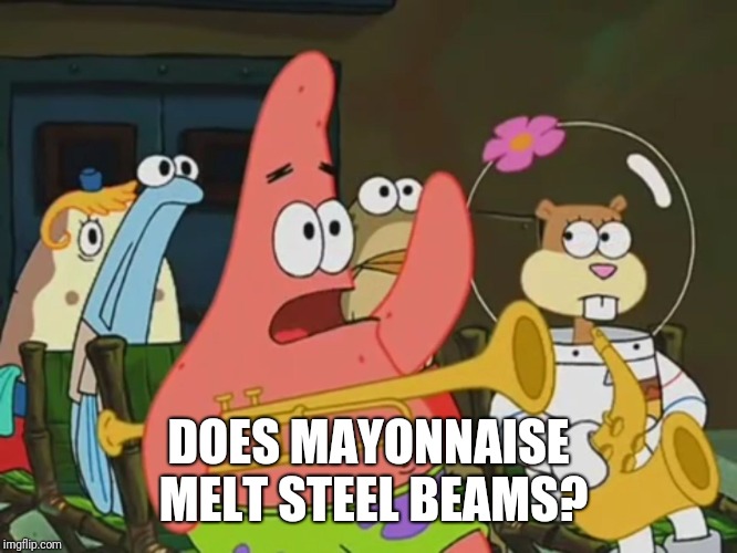 Is mayonnaise an instrument? | DOES MAYONNAISE MELT STEEL BEAMS? | image tagged in is mayonnaise an instrument,memes | made w/ Imgflip meme maker