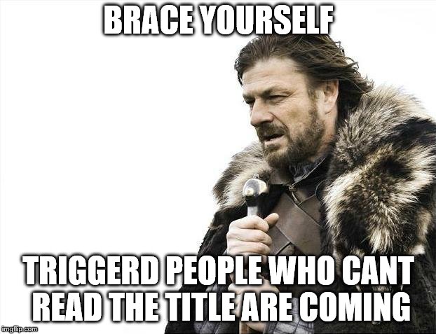 Brace Yourselves X is Coming Meme | BRACE YOURSELF TRIGGERD PEOPLE WHO CANT READ THE TITLE ARE COMING | image tagged in memes,brace yourselves x is coming | made w/ Imgflip meme maker