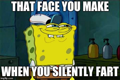 Don't You Squidward | THAT FACE YOU MAKE; WHEN YOU SILENTLY FART | image tagged in memes,dont you squidward | made w/ Imgflip meme maker