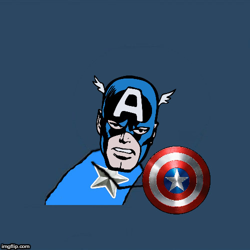 High Quality y u no Captain America Blank Meme Template