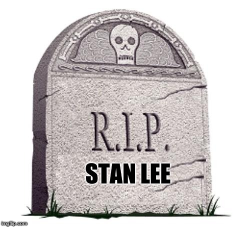 RIP | STAN LEE | image tagged in rip | made w/ Imgflip meme maker