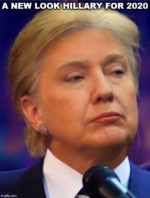 A NEW LOOK HILLARY FOR 2020 | image tagged in 2020 | made w/ Imgflip meme maker