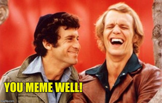 starsky and hutch | YOU MEME WELL! | image tagged in starsky and hutch | made w/ Imgflip meme maker