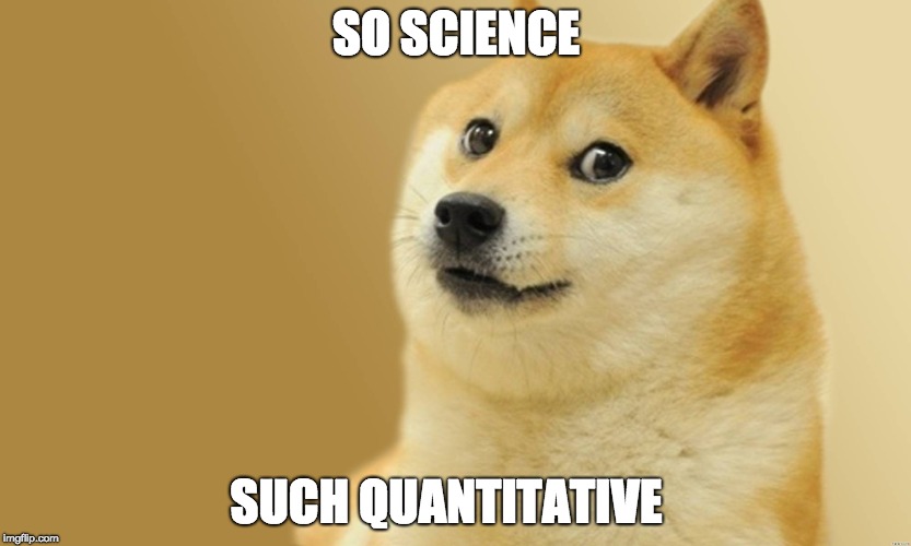 Doge Meme | SO SCIENCE; SUCH QUANTITATIVE | image tagged in doge meme | made w/ Imgflip meme maker