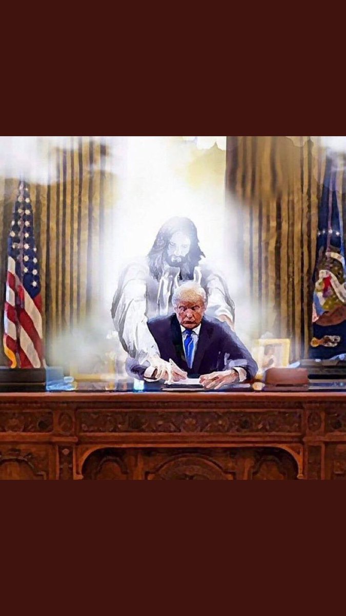 Trump guided by Jesus for better or worse Blank Meme Template