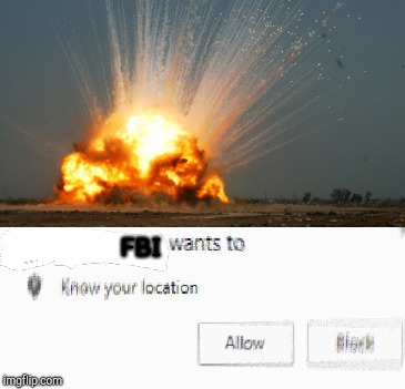 North Korea | FBI | image tagged in memes,explosion | made w/ Imgflip meme maker